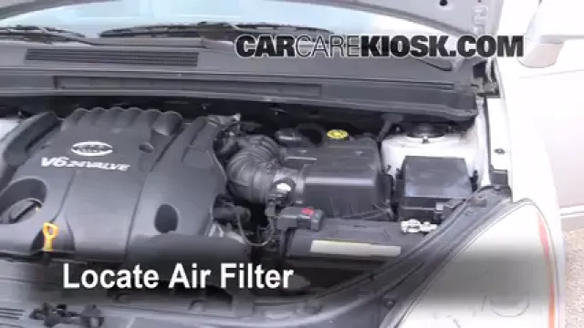 2007 Kia Rondo LX 2.7L V6 Filtro de aire (motor) Cambio